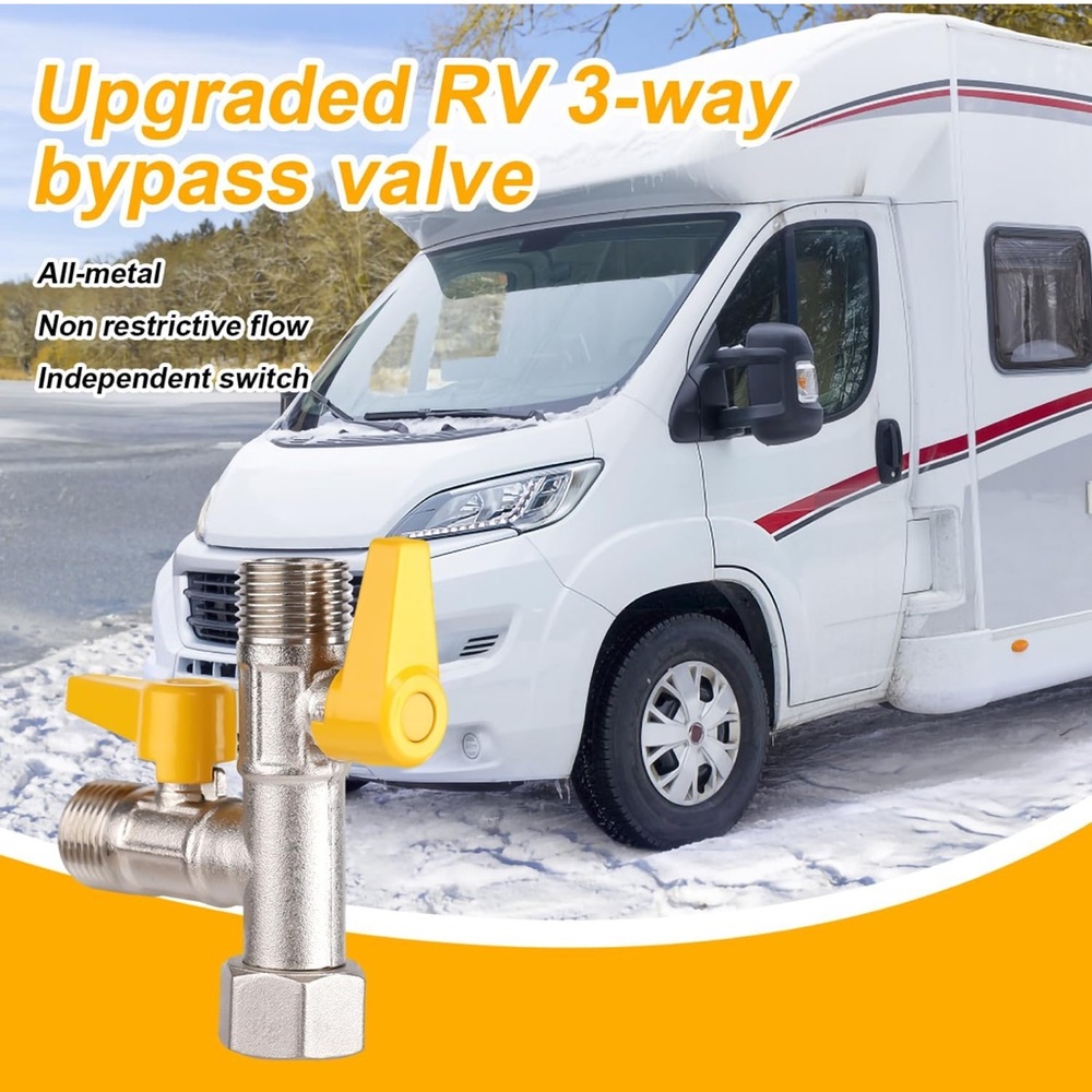 2 RV Winterizing Valves, new - Picture 3 of 8